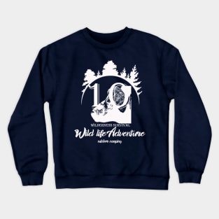 wilderness survival - wildlife adventure outdoor camping Crewneck Sweatshirt